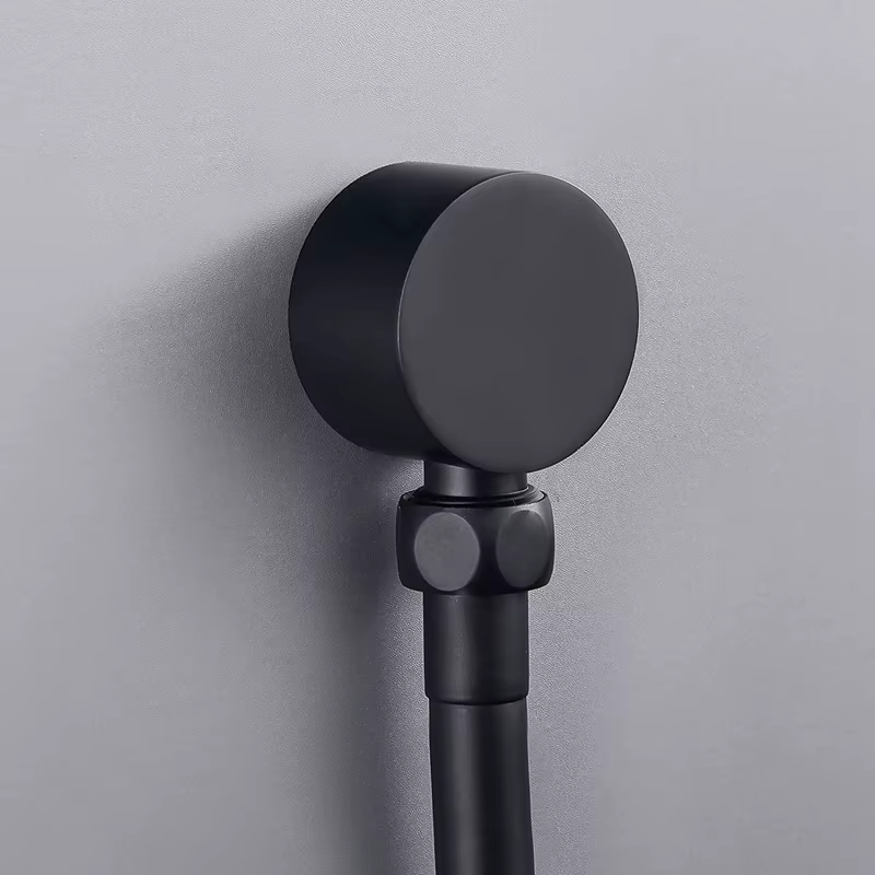 Connecteur de tuyau de douche rond en laiton, coude d'alimentation murale, accessoires de sortie d'e
