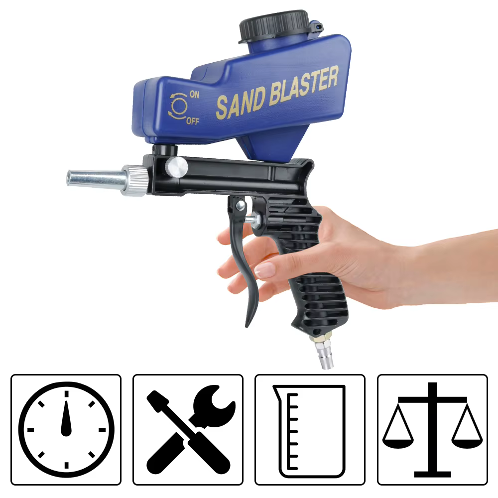 Dispositif de sablage de rouille pistolet de sablage par gravité ensemble de sablage pneumatique Mac