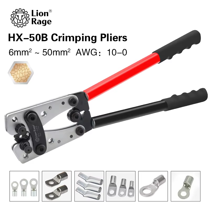 Pince à sertir pour Terminal de Tube, outil de sertissage hexagonal, multi-outils, cosse de câble de