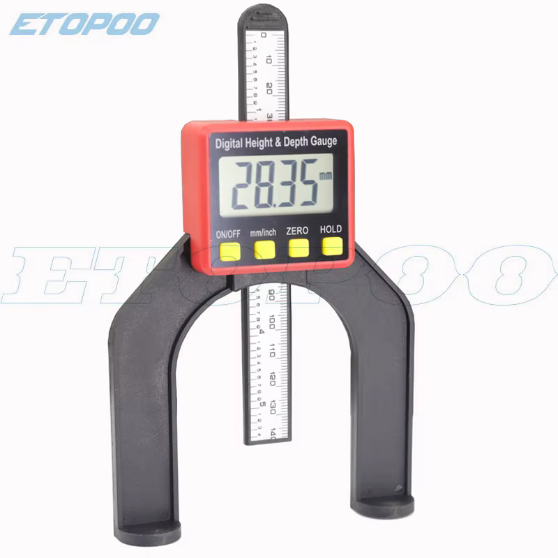 ETOPOO 80CMLCD magnétique auto-baste ouverture routeurs à main Instrument de mesure jauge de profond