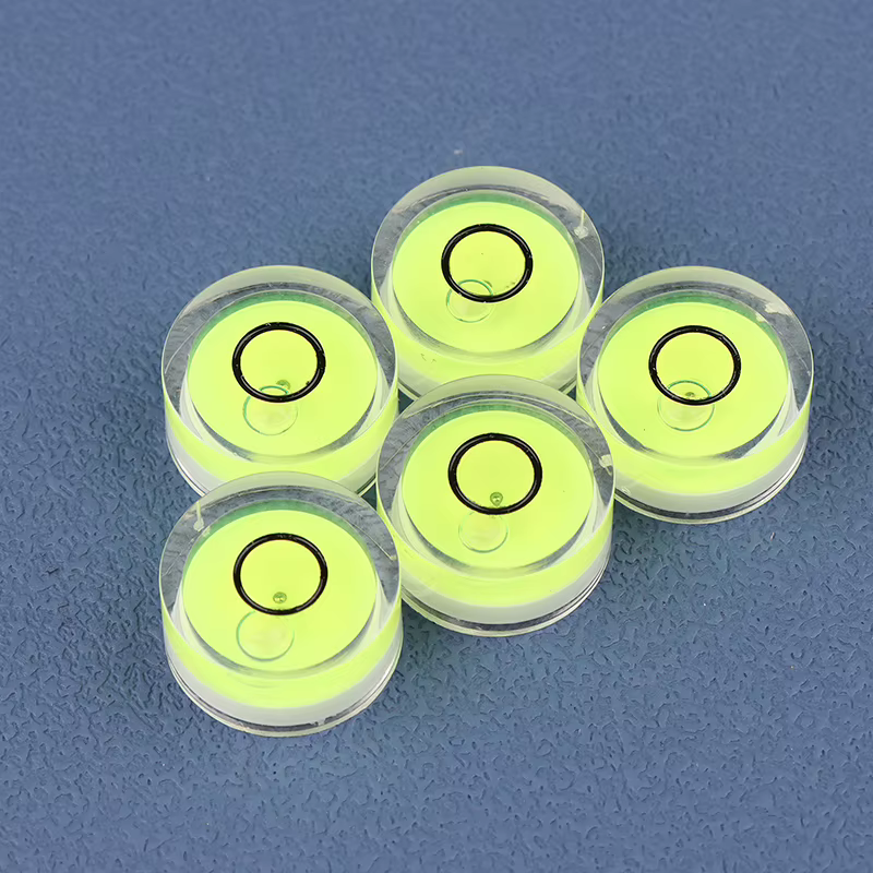 (BBQ4) 5 pièces Mini niveau à bulle rond de précision, instrument de mesure horizontale de précision
