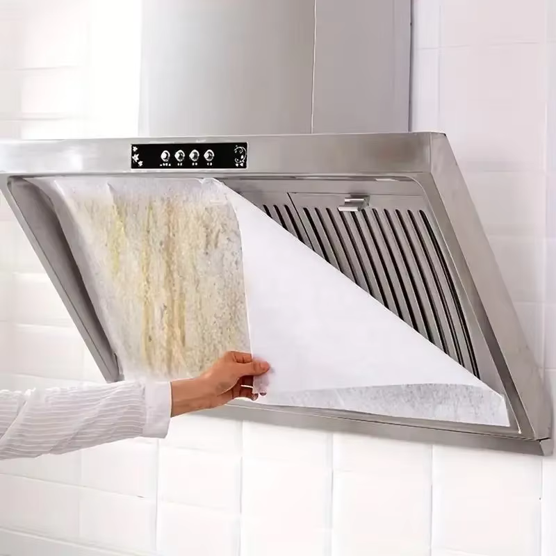 Lot de 12 filtres en papier absorbant pour hotte de cuisine, couvre-hottes jetables anti-graisse pou