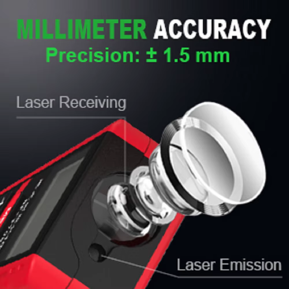 NoynotifNF-271 Distancemètre Laser 40M 80M Télémètre Bande Télémètre Dispositif De Mesure Règle Numé