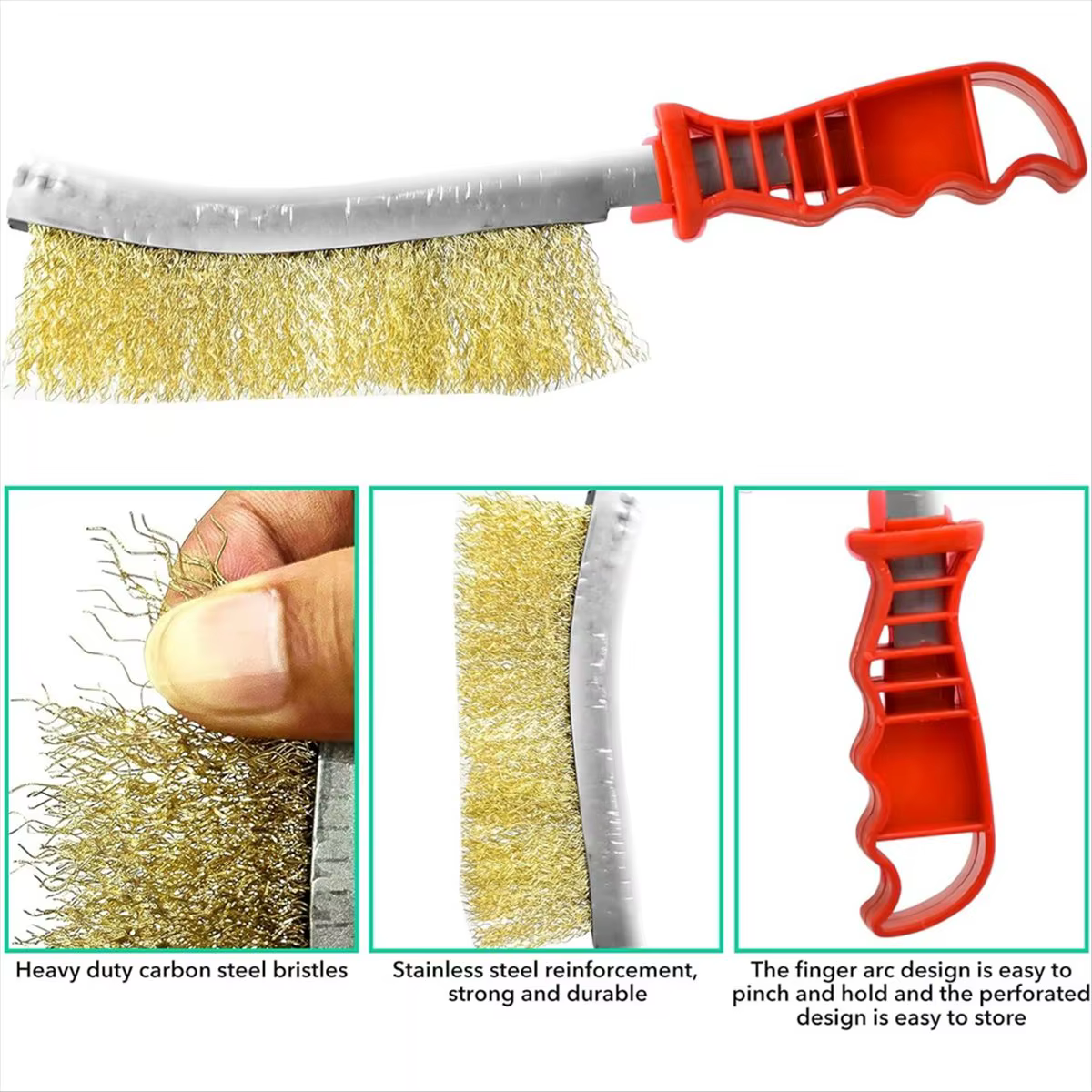 Marteau à écailler fiable, marteau à écailler pour soudage de 22 oz avec 2 brosses métalliques en ac