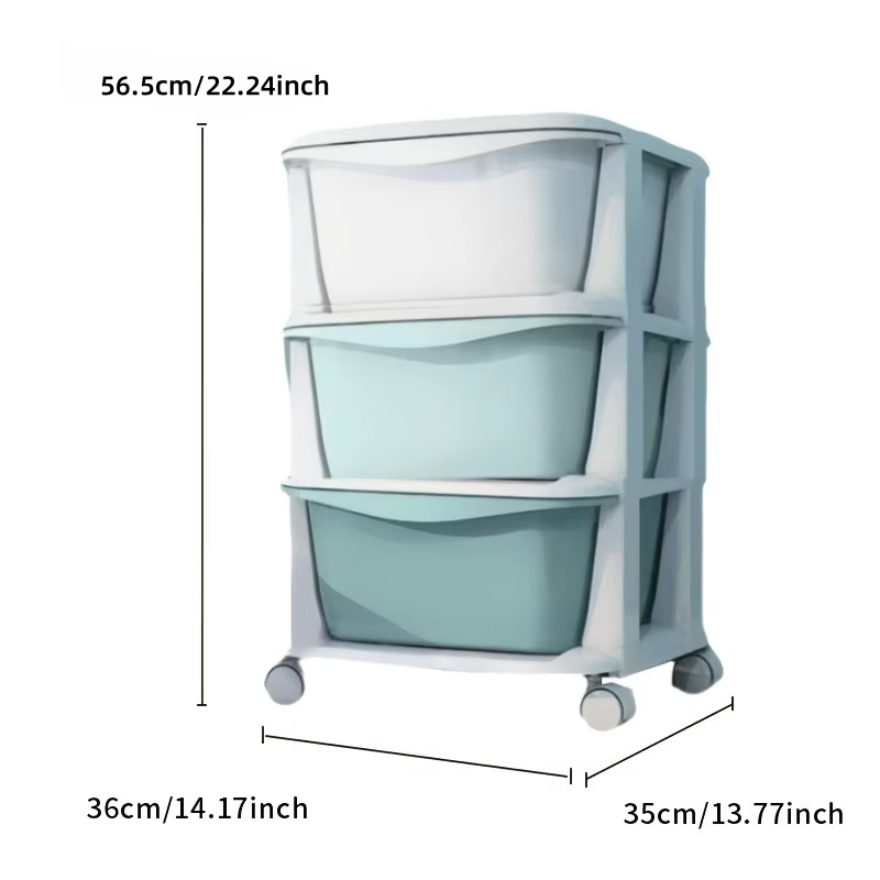 Armoire de rangement multicouche à tiroir en plastique, armoire domestique, boîte d'organisation de 