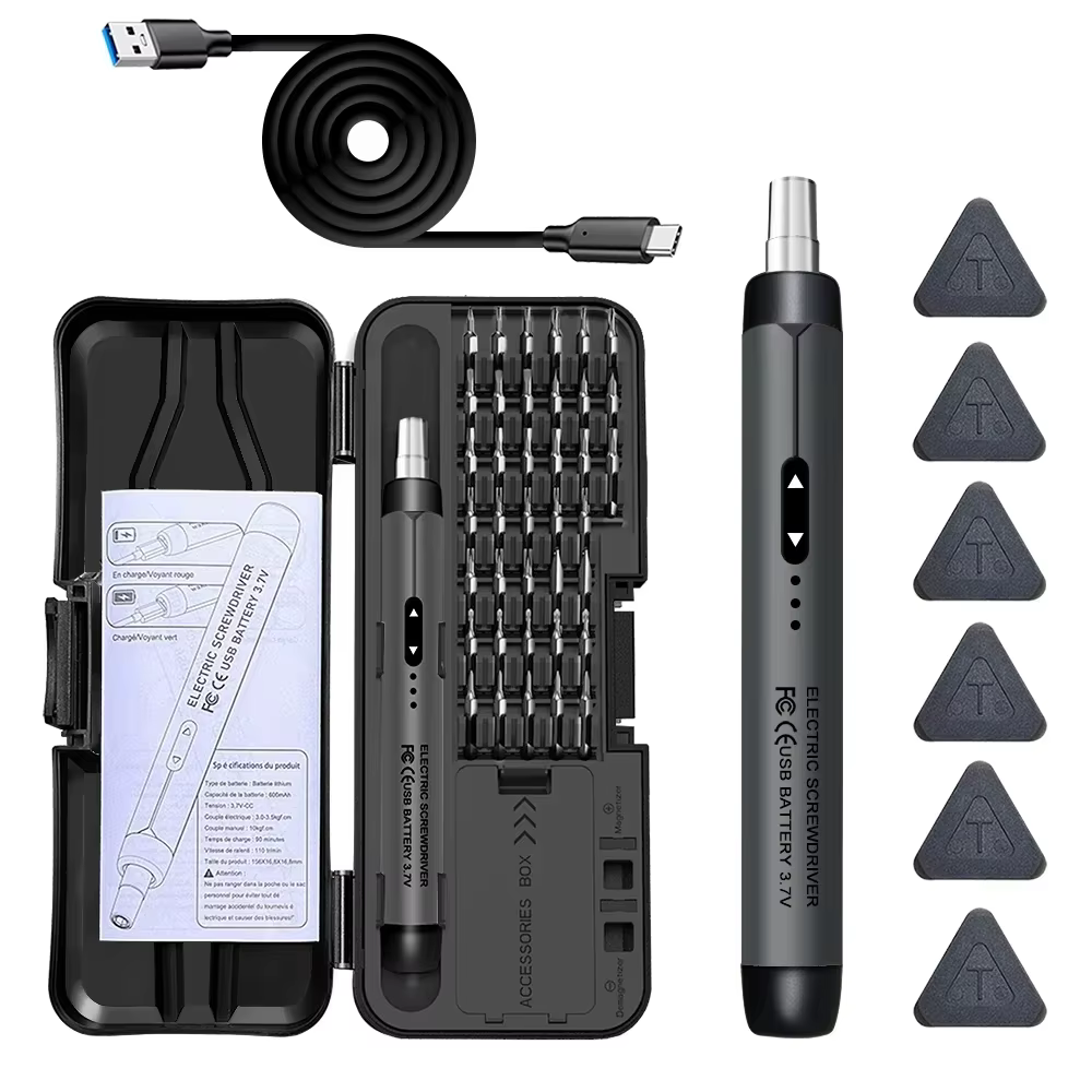 Jeu de tournevis électriques, Kit d'outils électriques de précision, Mini petits embouts sans fil re