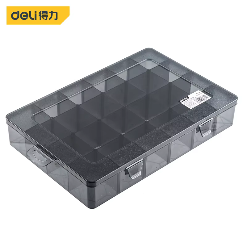 1 pièces multi-lattice fentes boîte à outils boîtes de rangement réglable Transparent boîte à outils