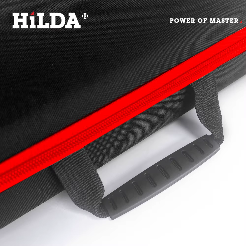 HILDA sac à outils de grande capacité 3 tailles disponibles avec des bords rouges outils sacs à outi