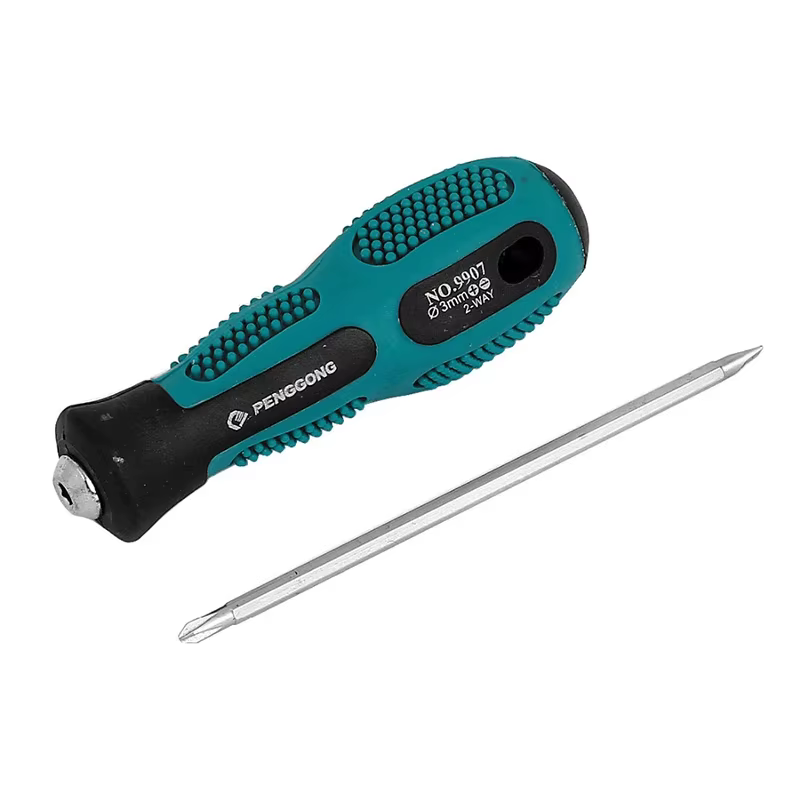 Tournevis croisé à fente à double usage, poignée de boulon, tournevis 3x75mm, outils de jardin domes