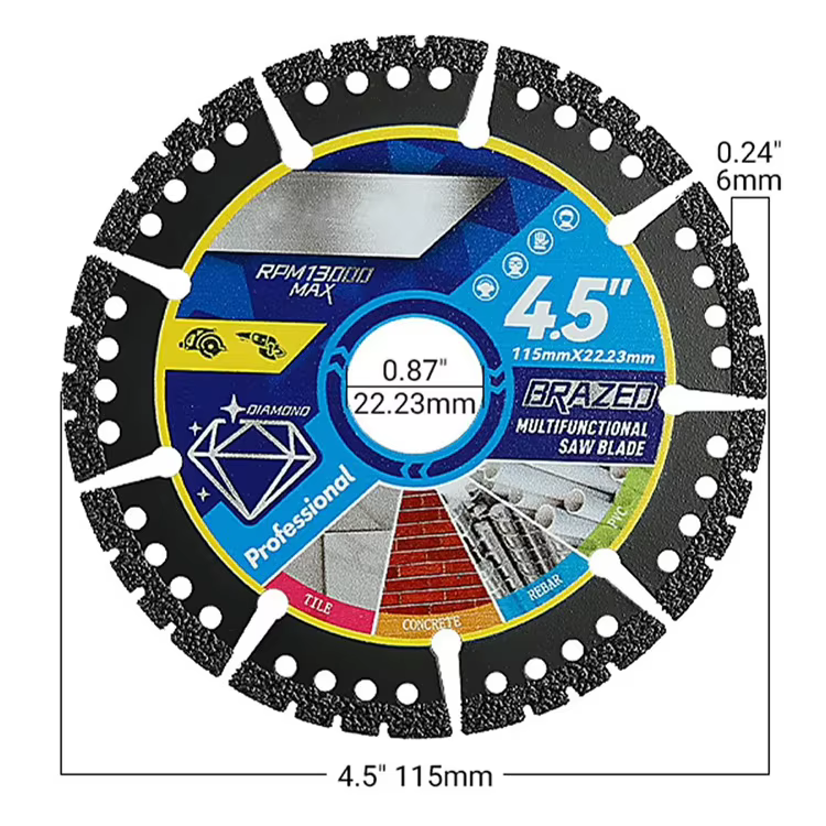 Lame de coupe métallique pour meuleuse d'angle, disque de coupe robuste pour métaux, coupe rapide et