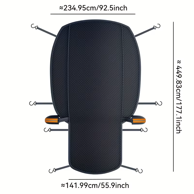 Couverture de neige pour pare-brise de voiture, Protection contre les UV, capot étendu, Protection a