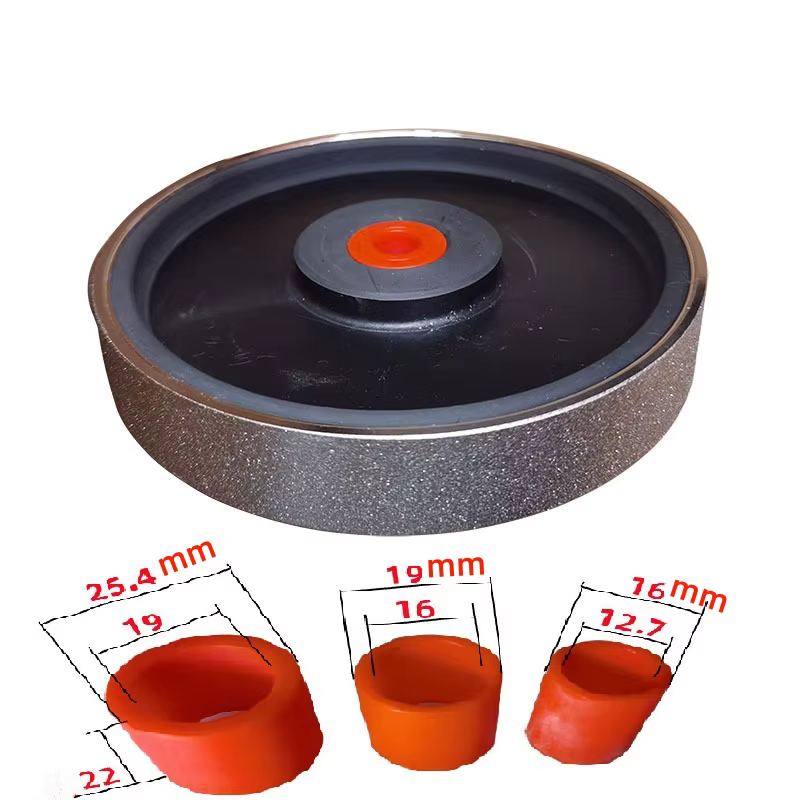 1 pièces 6 pouces diamant galvanoplastie parallèle en plastique diamant meule meule avec manchon réd