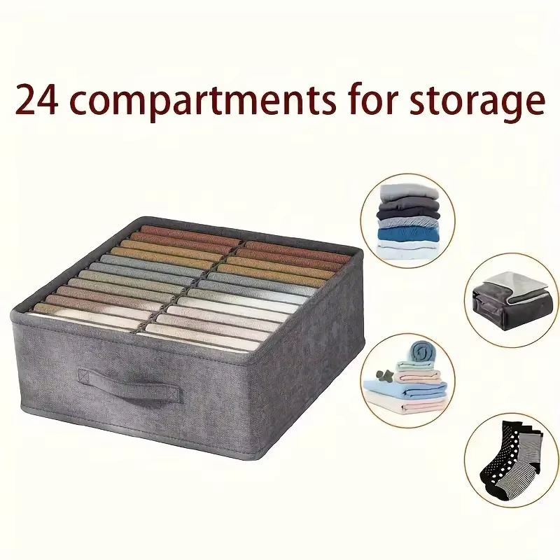 1PC garde-robe vêtements rangement organisateur pantalon pull T-Shirt boîte de rangement armoire tiroir organisateur jean boîte de rangement