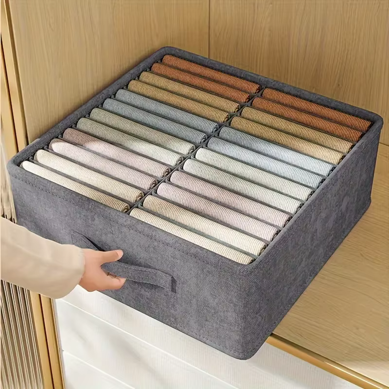 1PC garde-robe vêtements rangement organisateur pantalon pull T-Shirt boîte de rangement armoire tiroir organisateur jean boîte de rangement