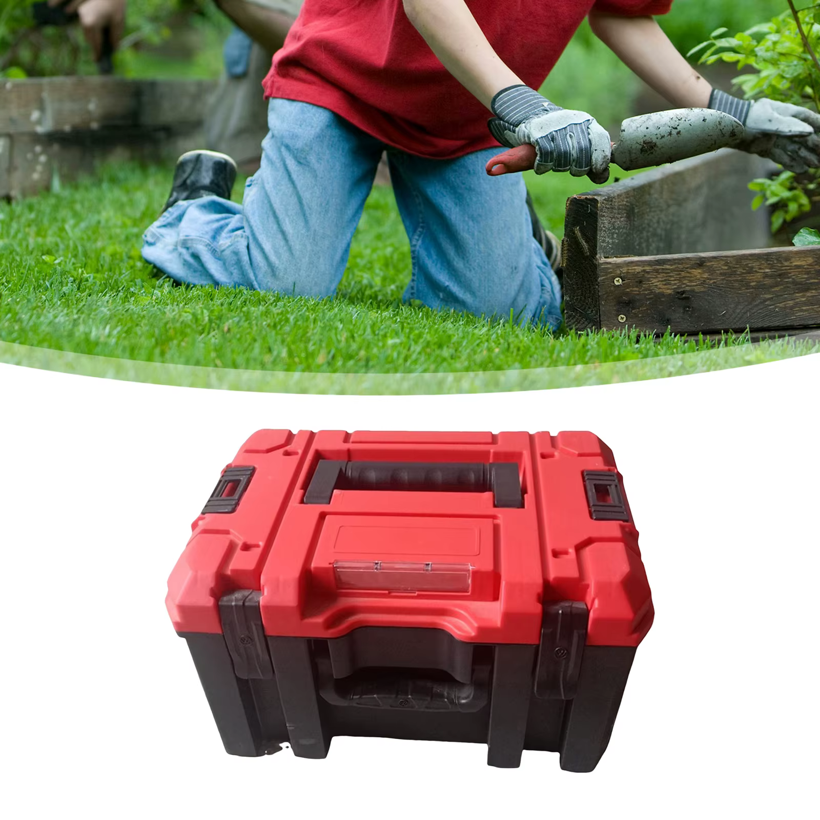 Boîte à outils de rangement rigide modulaire