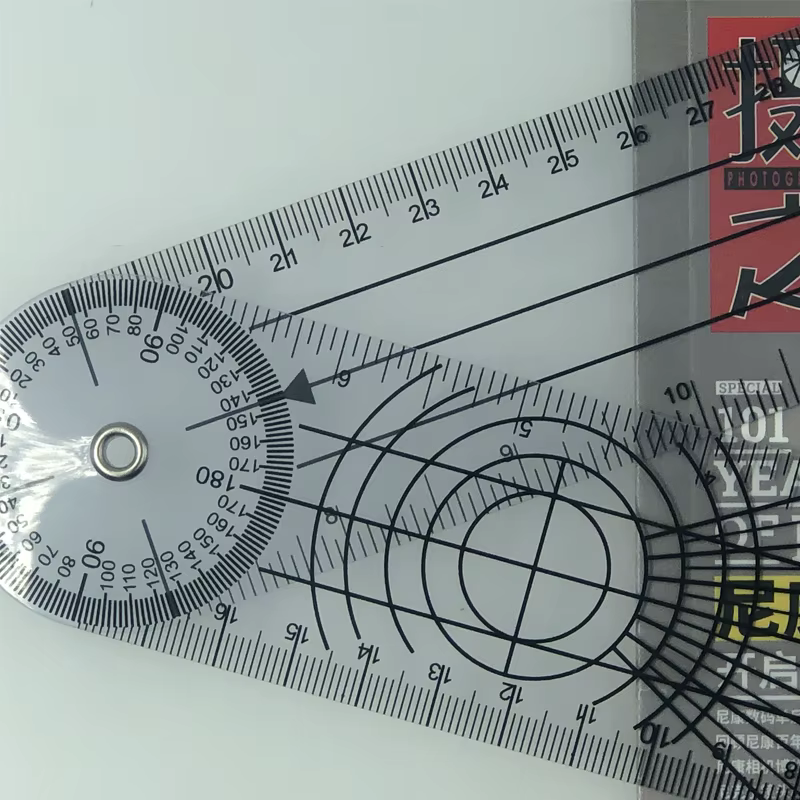 Goniomètre médical pour Angle de la colonne vertébrale de 0 à 140mm
