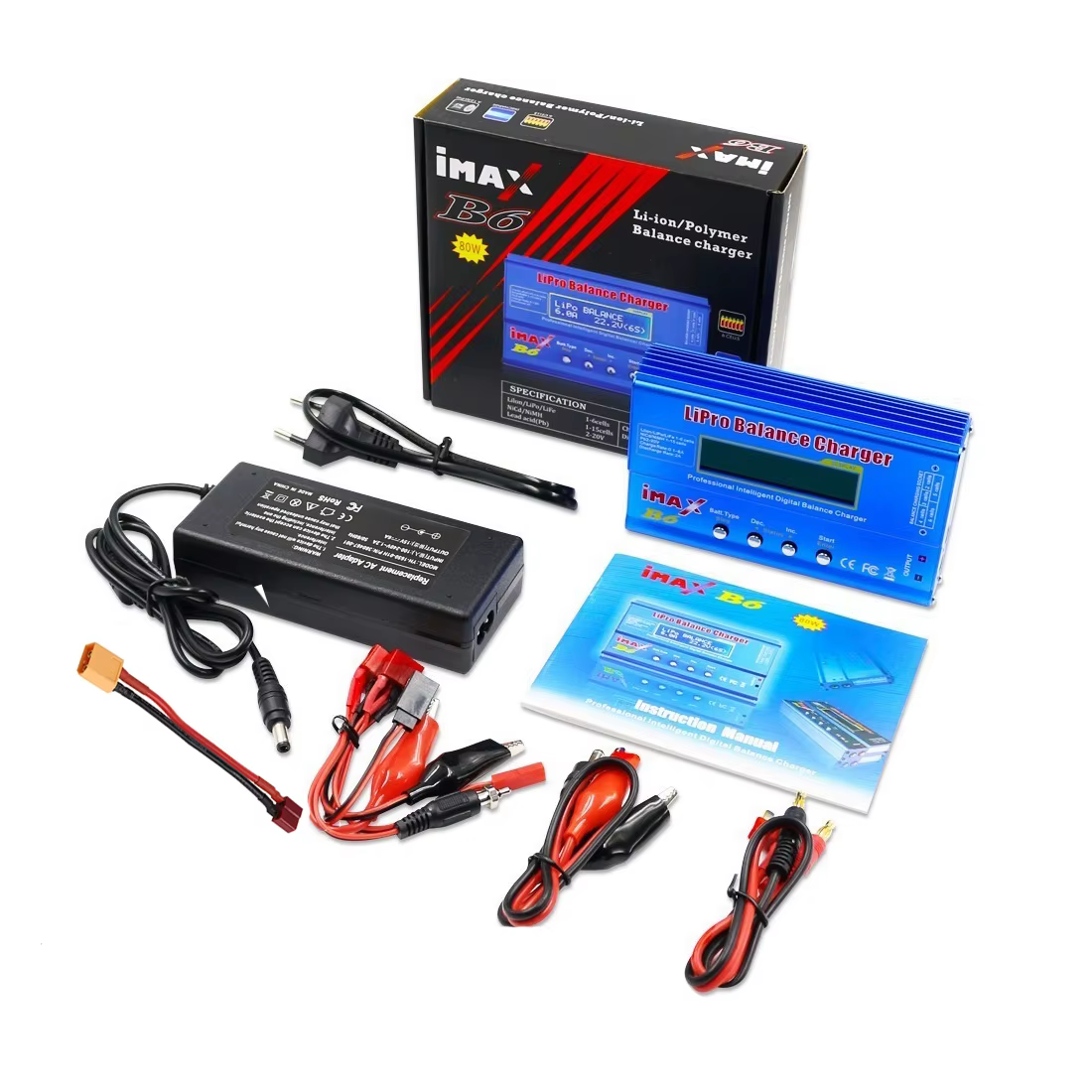 IMAX B6 80W 6A chargeur de batterie Lipo NiMh Li-ion ni-cd numérique RC Balance