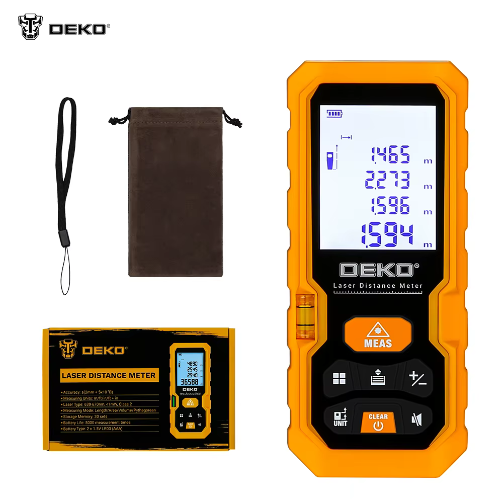 DEKO DKLD05 télémètre Laser portatif 40M 60M 80M 100M Mini