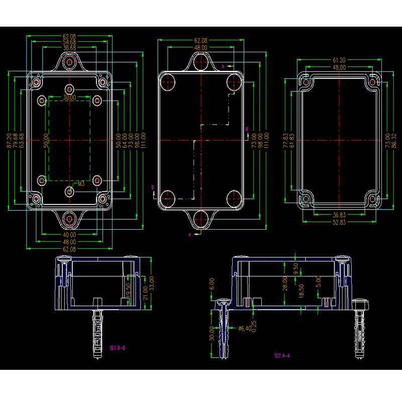 ShuBox-Boîtier de projet électronique étanche IP68
