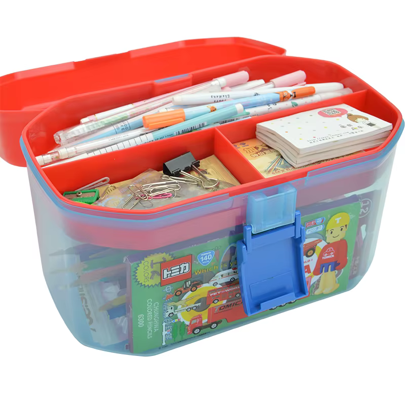 Boîte de rangement de blocs de construction de jouets pour enfants