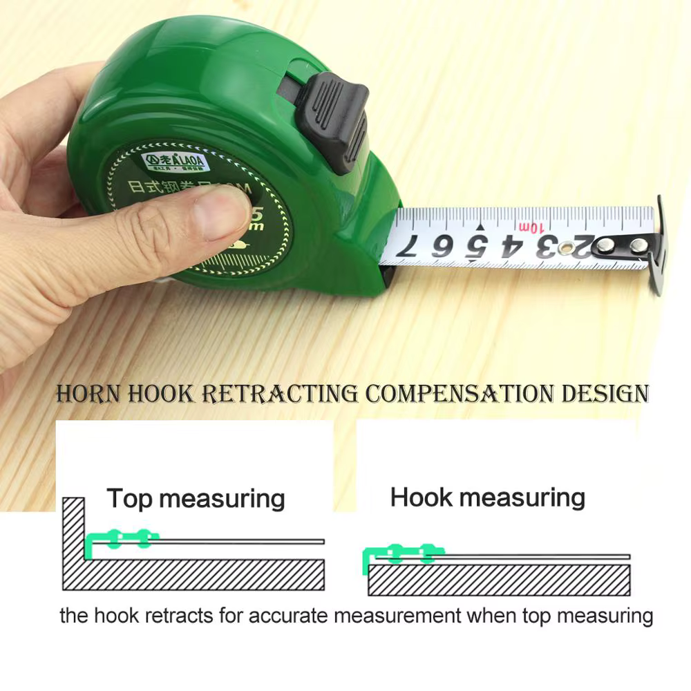 LAOA – règle en acier de Type japonais 3m/5m/7.5m/10m, ruban à mesurer, Roulette, Double face, ruban à mesurer, outils de mesure rétractables