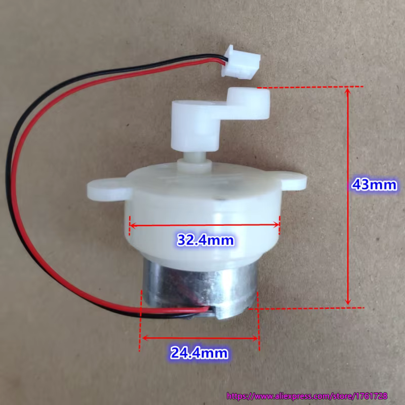 Tout nouveau moteur à engrenages 300 DC 3V ~ 12V 12 ~ 45 tr/min
