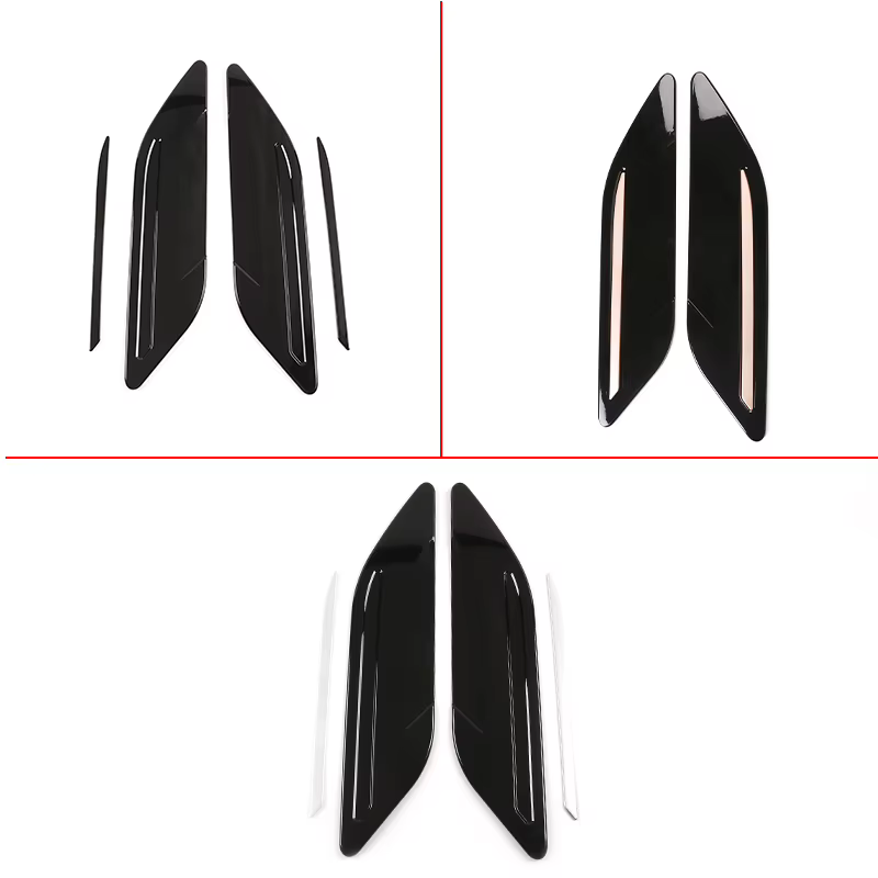 Couvercle extérieur de carrosserie ABS, base de sortie d'air, accessoires de voiture pour Land Rover Range Rover Evoque 2020, piano noir, or rose, argent