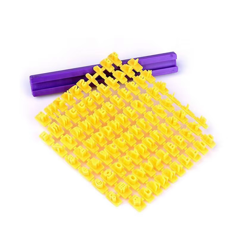 Alphabet lettre numéro Cookie presse timbre gaufreur Cutter Fondant moule gâteau cuisson moules outils