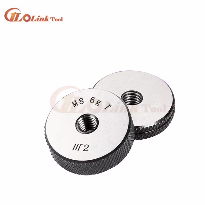 Jauge d'anneau de filetage, jauge de GO-NOGO d'anneau, jauge de mesure 6g, M2.5, M3 figuré, M5, M6, M7, M8, M10, M14, M16, M18, M20, 6G-6H, 2 pièces/ensemble