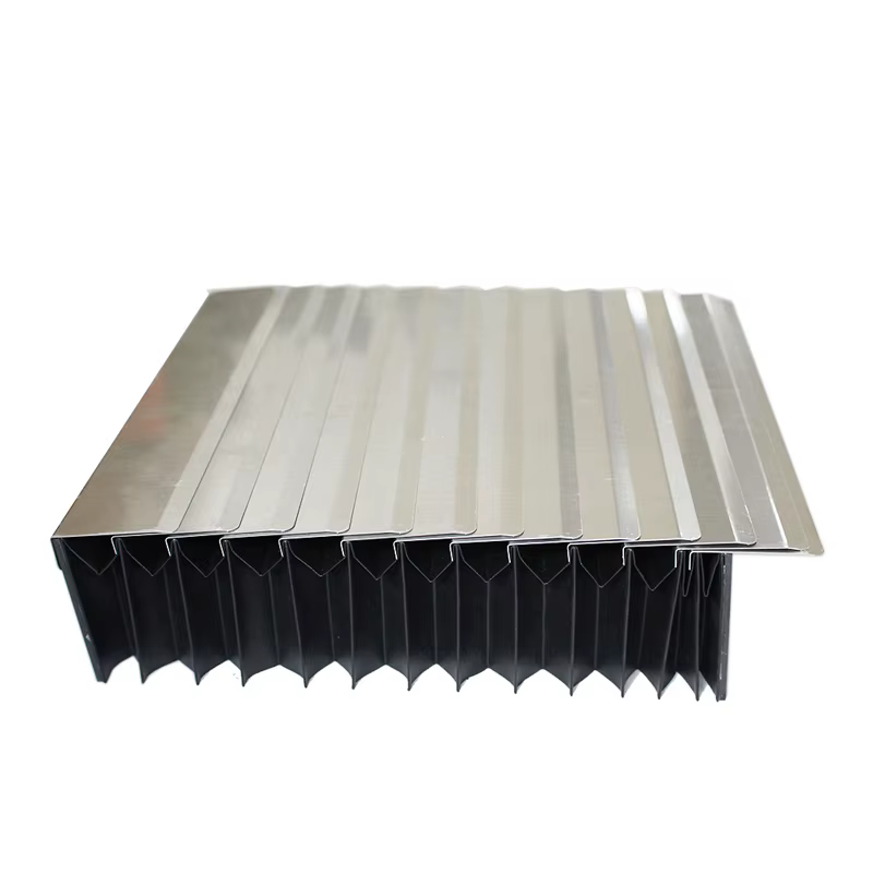 Bellow de protection télescopique en acier sur mesure pour machines CNC, anti-poussière et anti-eau