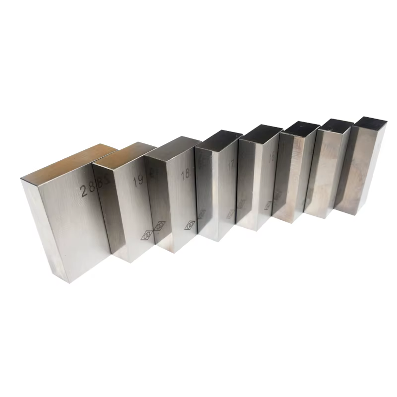 Bloc d'acier jauge de mesure bloc de jauge carré en acier 1mm