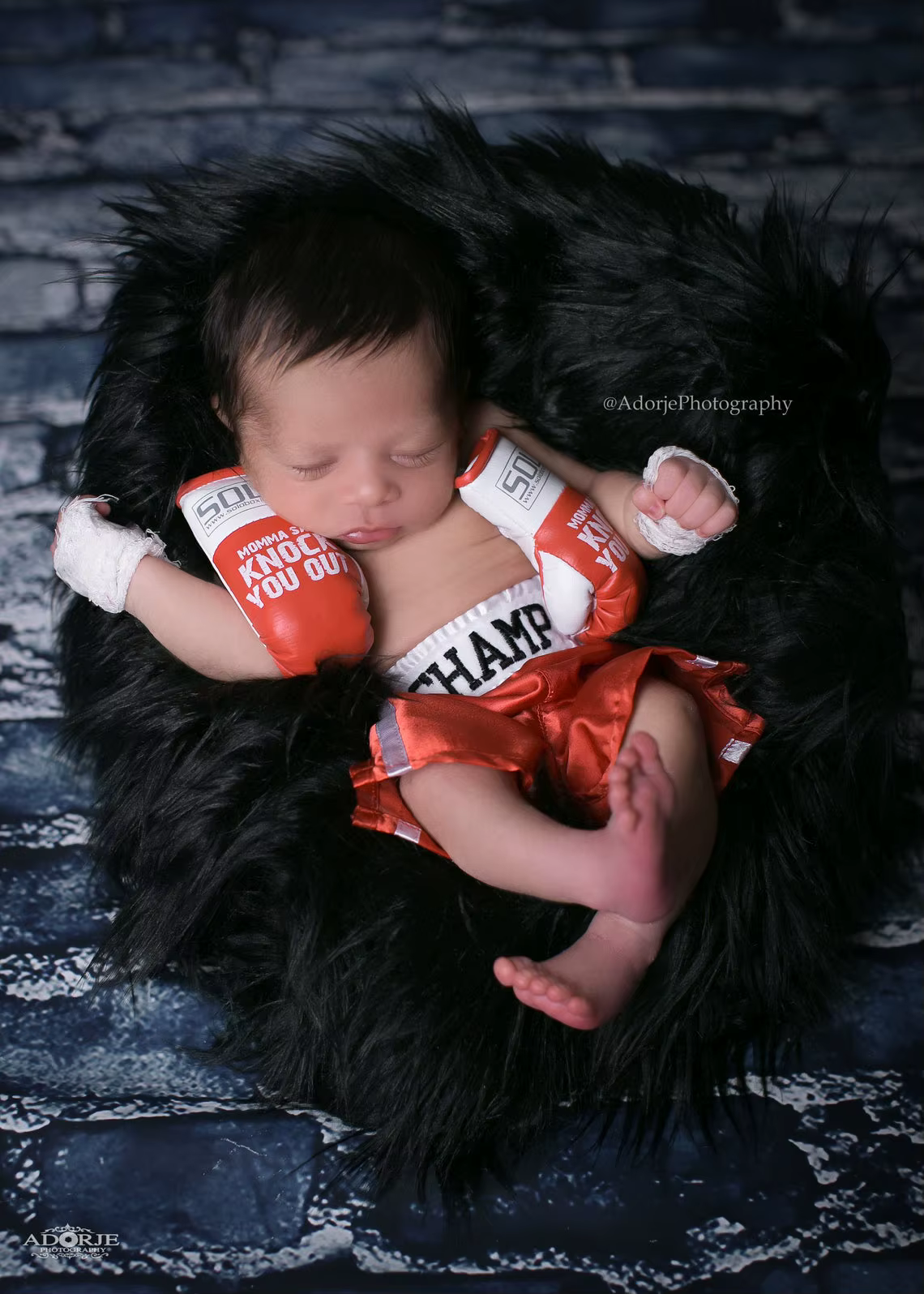 Accessoires de photographie pour nouveau-nés, Mini gant de boxe de Simulation, gants de drapeau de boxe pour bébé, accessoires Photo décorés
