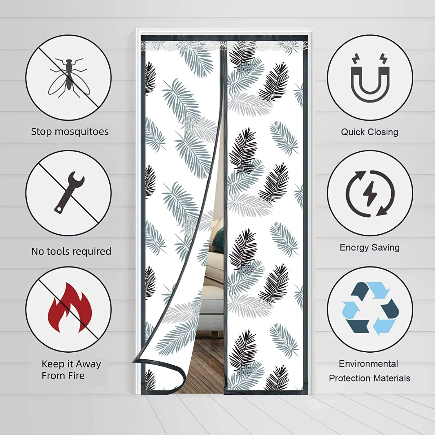 Film d'isolation thermique coupe-vent pour rideau de porte, garde au chaud en hiver, épais, chambre à coucher, coupe-vent, universel, automne, été