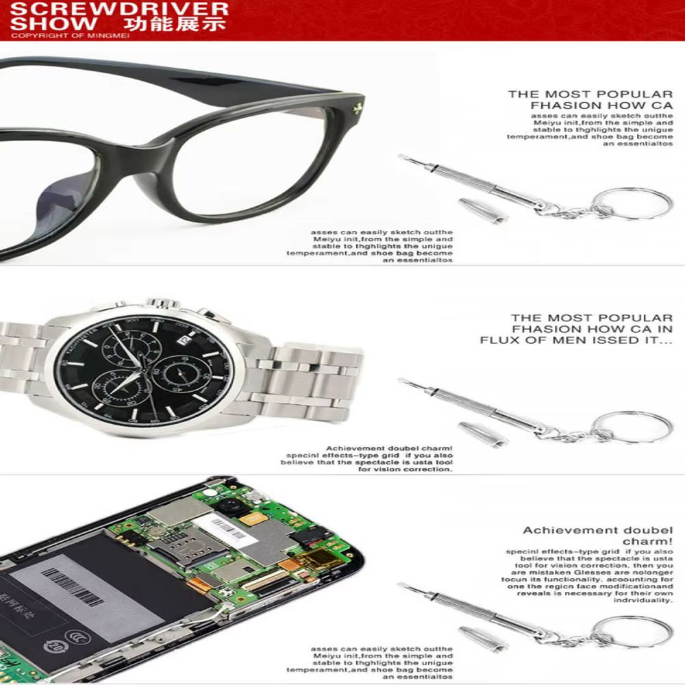 Petit tournevis multifonctionnel pour l'entretien des lunettes