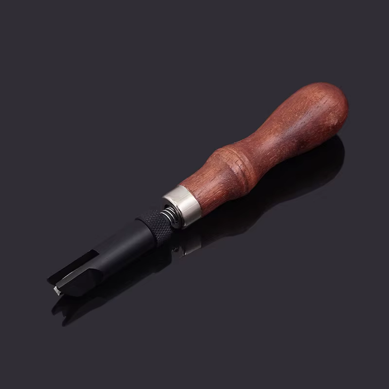 Outil d'artisanat du cuir poignée en bois Durable