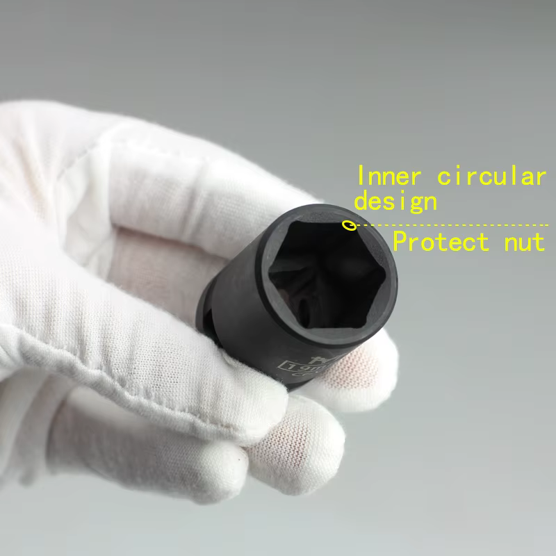 1/2 "prise à Impact court prises d'air adoptrique 6 points 10 12 13 14 16 17 18 19 21 24 27 30 32mm pour Air