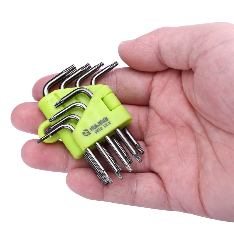 Jeu de tournevis Mini Torx 8 en 1 T5 T6 T7 T8 T9 T10 T15 T20