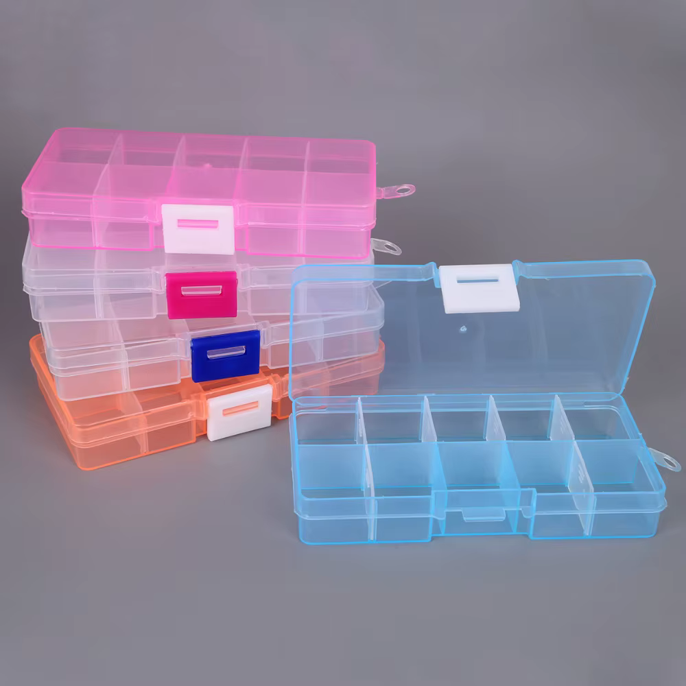Boîte de rangement en plastique Transparent