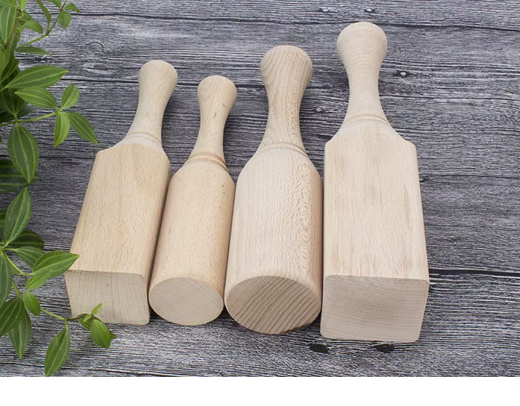 Marteau de menuisier en bois de hêtre massif, outil de travail du bois
