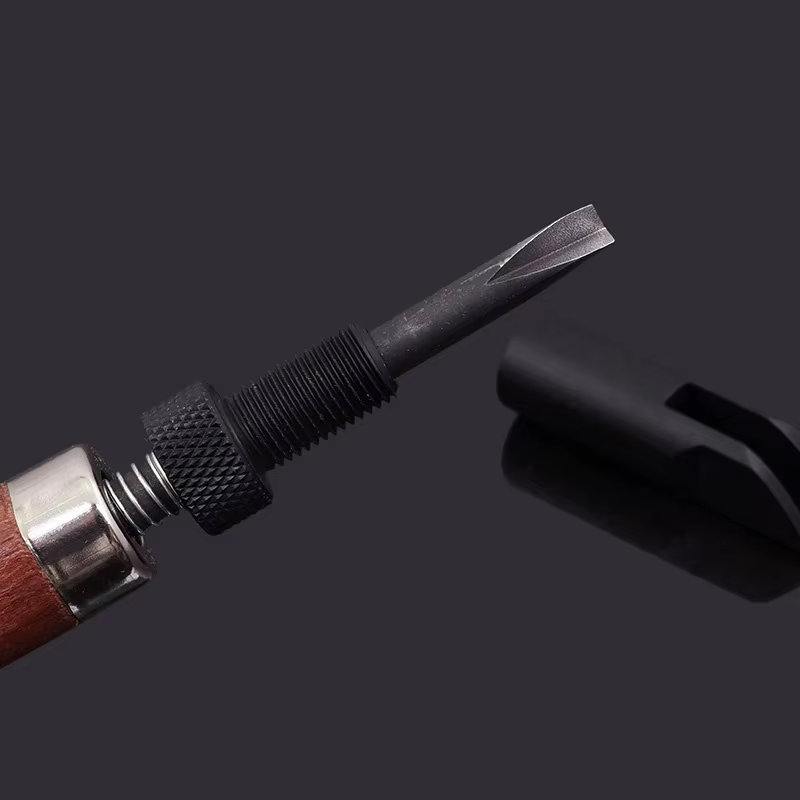 Outil d'artisanat du cuir poignée en bois Durable
