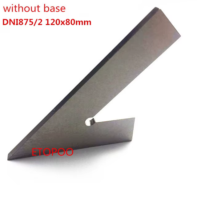 Mesure carrée à bord plat à 45 degrés