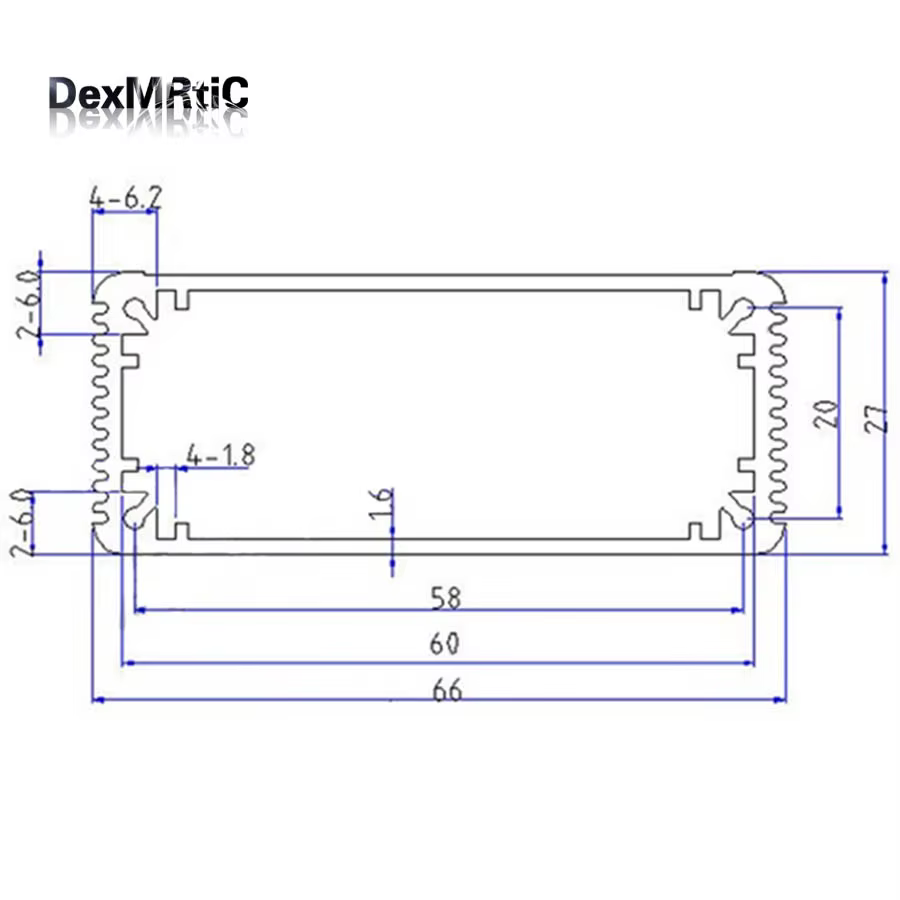 Boîte en aluminium pour projet de boîtier extrudé