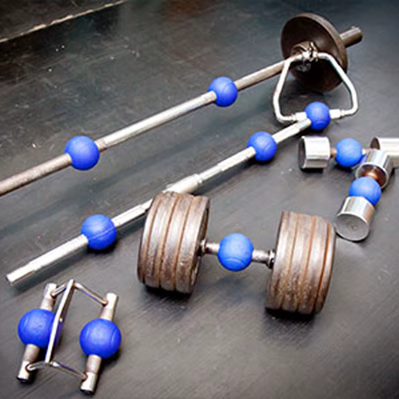 1 paire d'haltères poignées de boule d'haltère Kettlebell grosse poignée en Silicone tirer vers le haut