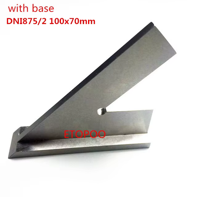 Mesure carrée à bord plat à 45 degrés