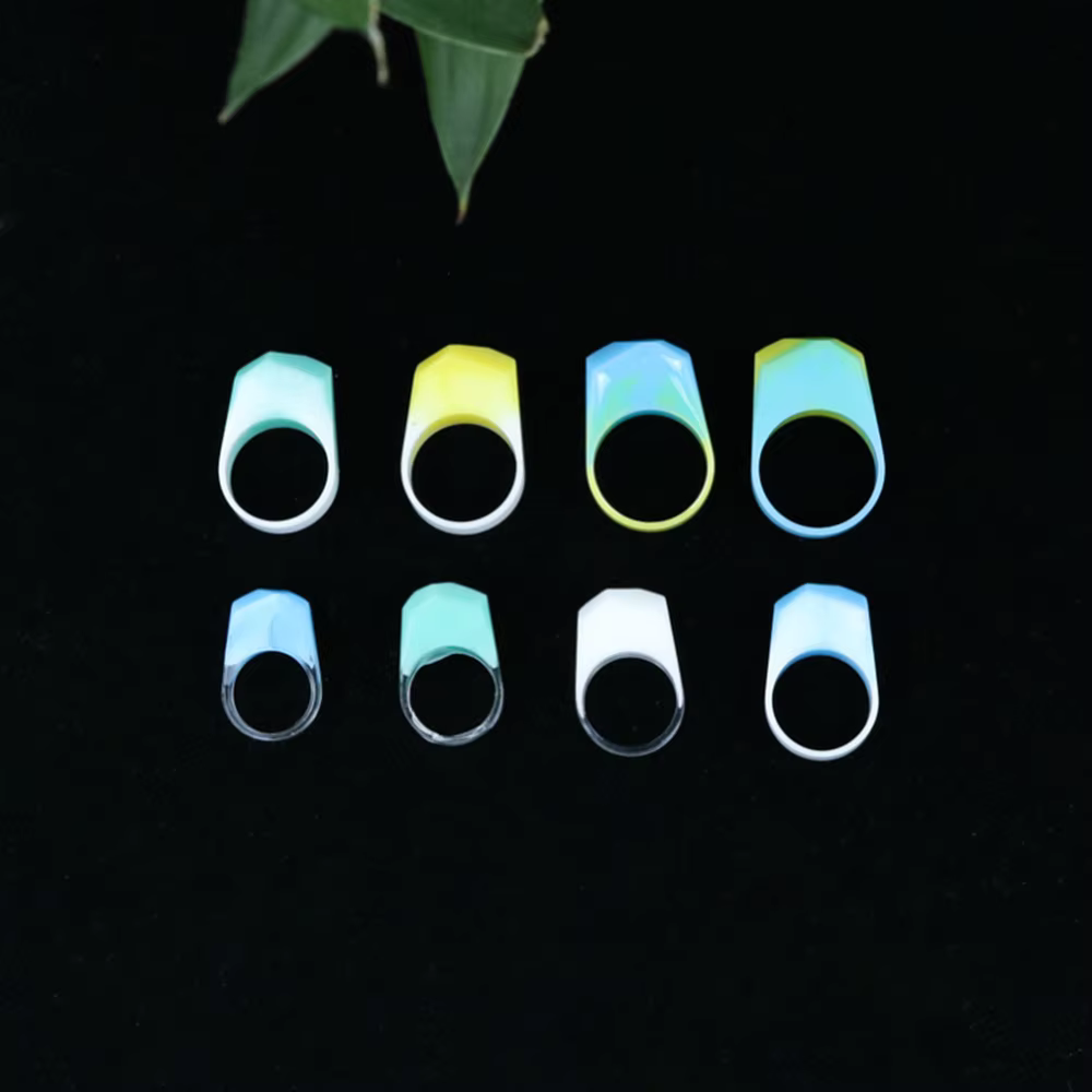 1 pièces bricolage cristal époxy anneau Silicone moule UV résine moules