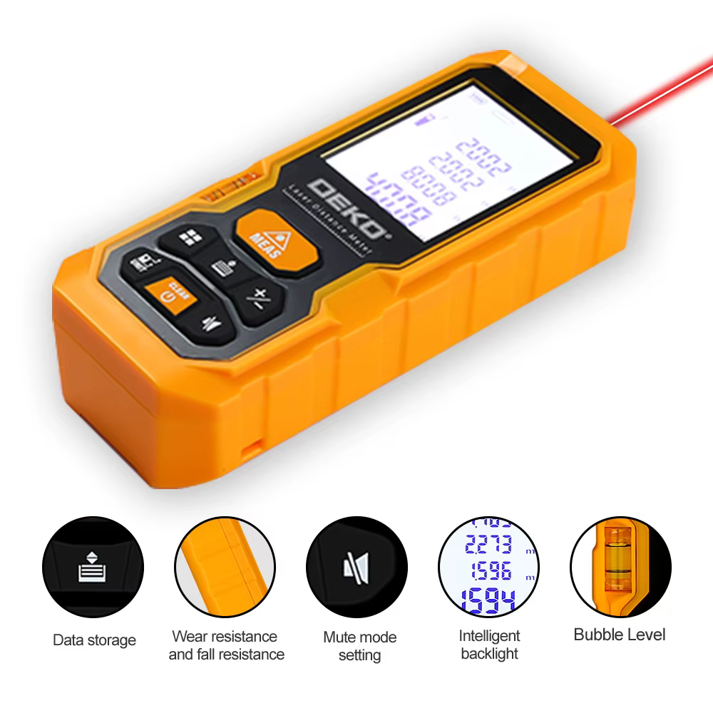 DEKO DKLD05 télémètre Laser portatif 40M 60M 80M 100M Mini