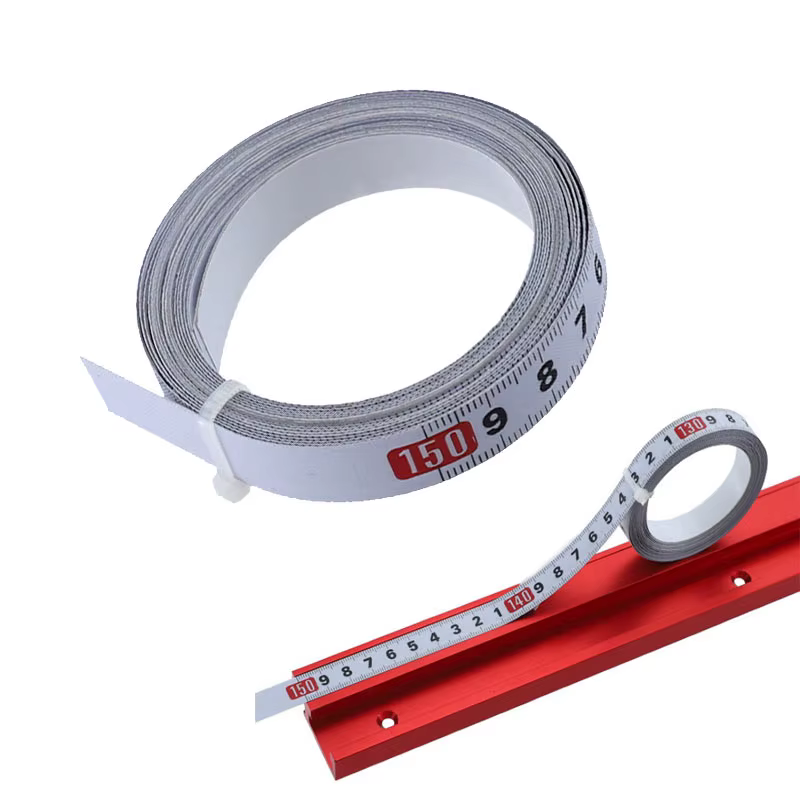 Ruban à mesurer à onglet en acier inoxydable de 1 à 3m