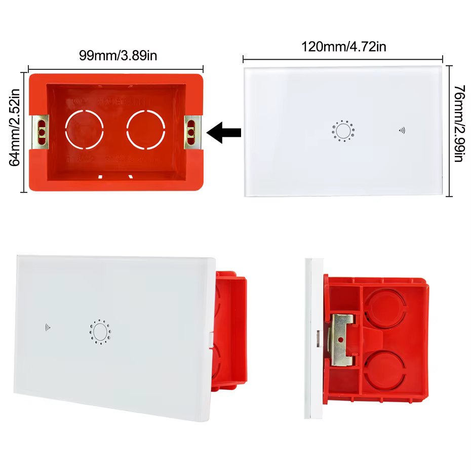 Boîte de montage interne pour équipement électrique