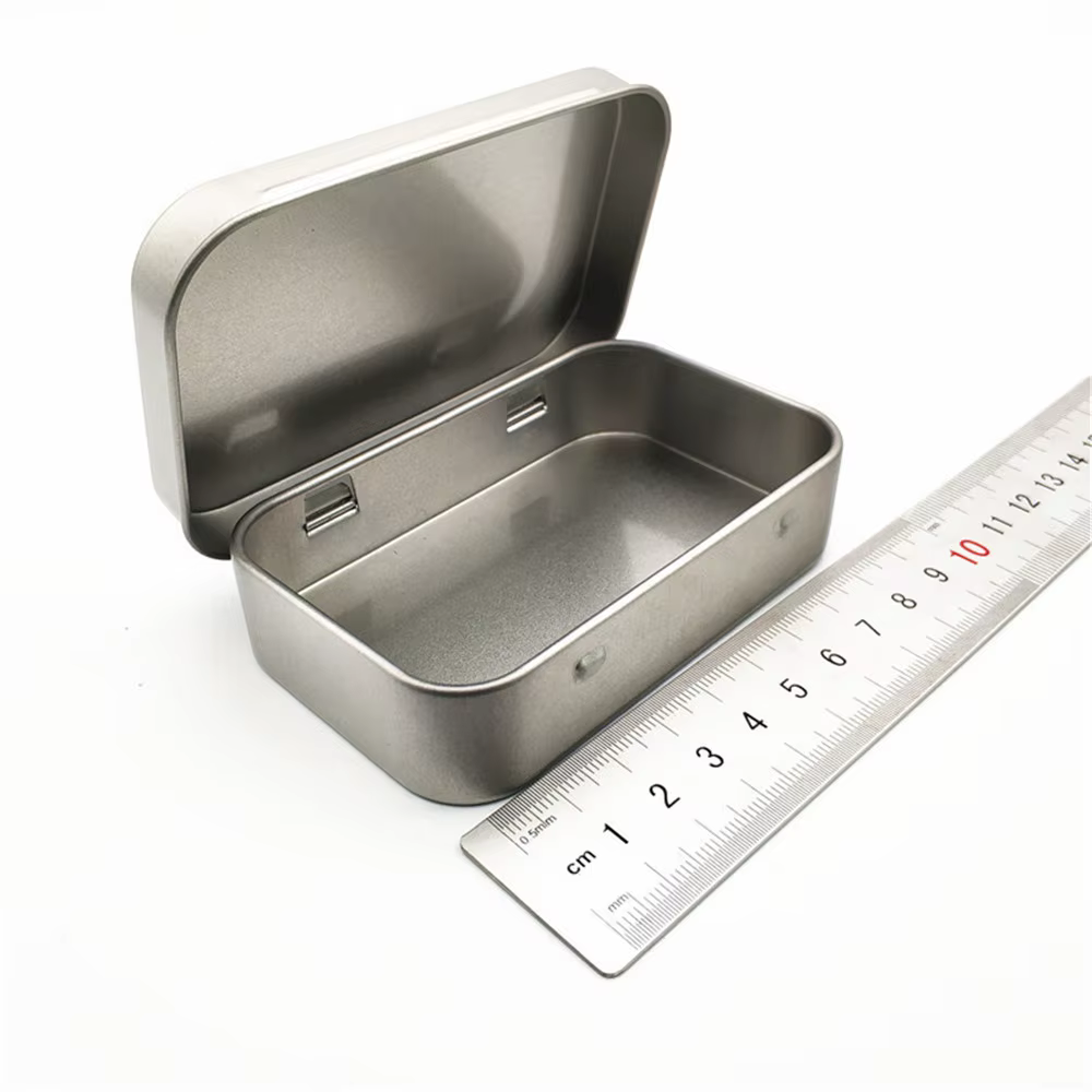 Nouvelles boîtes de rangement en étain carrées
