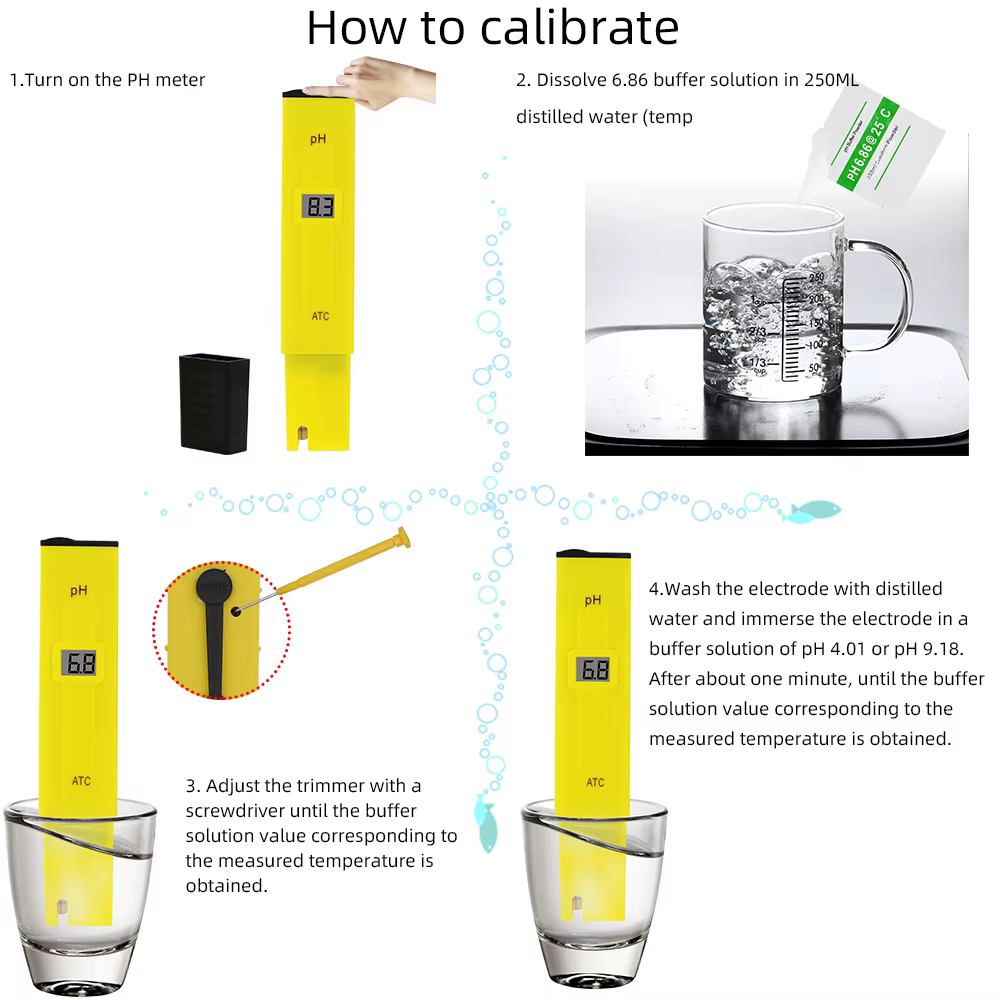 Testeur PH numérique de qualité de l'eau
